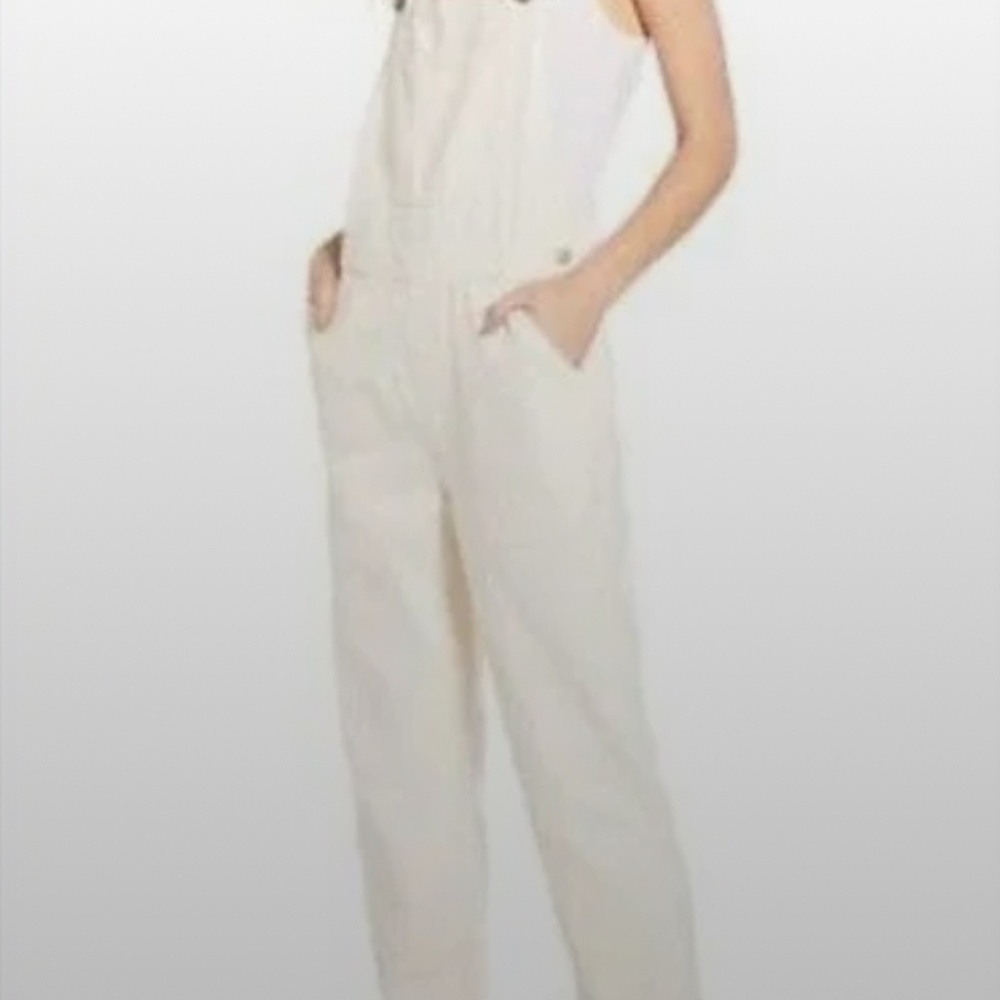 REFORMATION Overalls (Ivory) Smith Denim